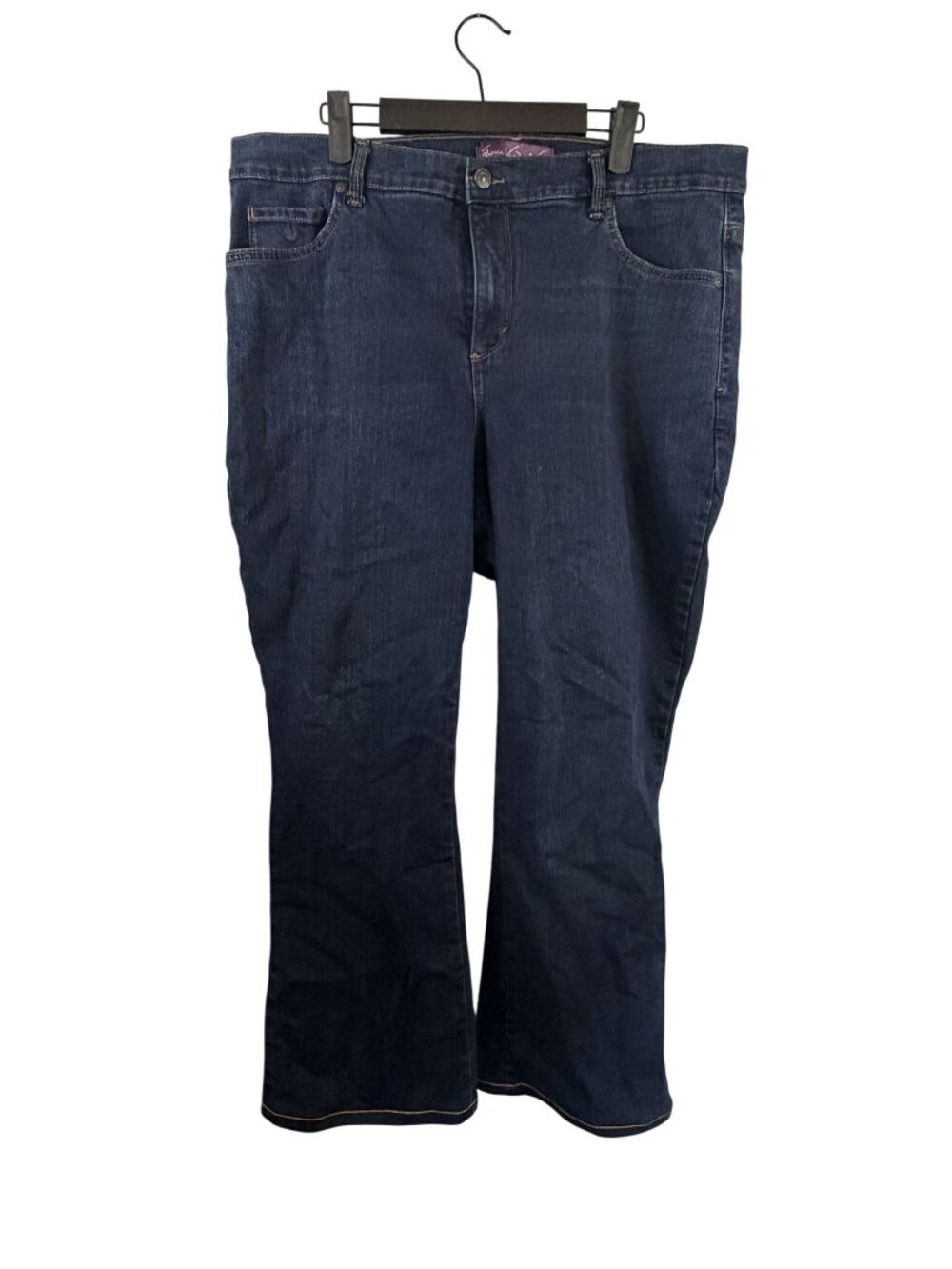 Gloria Vanderbilt Amanda Womens Bootcut Jeans Size 16W Dark Wash Denim Stretch